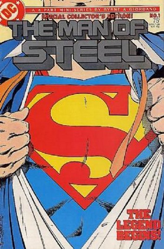 Cover of Man of Steel (1987 Ltd) The #1. One of 250,000 Vintage American Comics on sale from Krypton!
