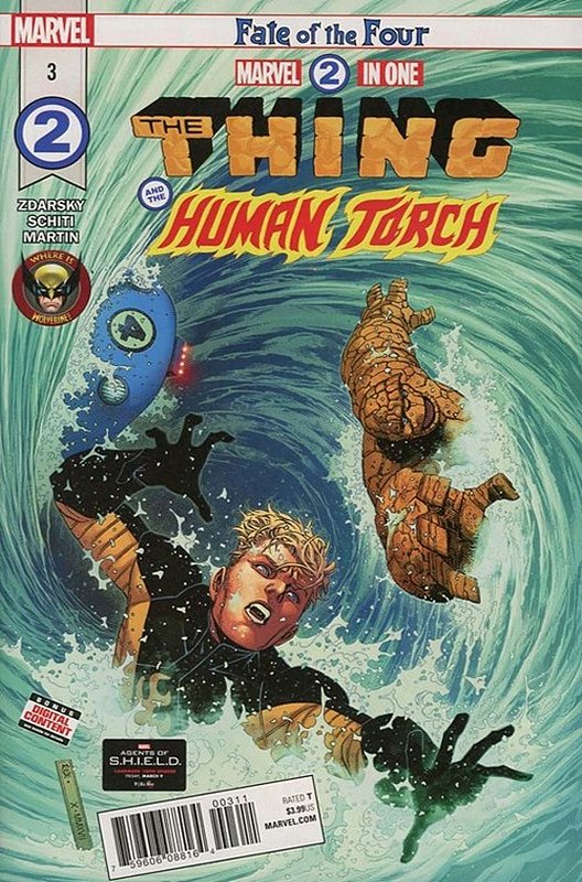 Cover of Marvel Two-in-one (Vol 2) #3. One of 250,000 Vintage American Comics on sale from Krypton!