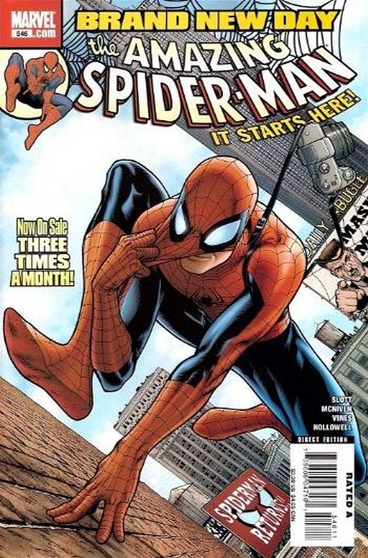 Cover of Amazing Spider-Man (Vol 2) #546. One of 250,000 Vintage American Comics on sale from Krypton!