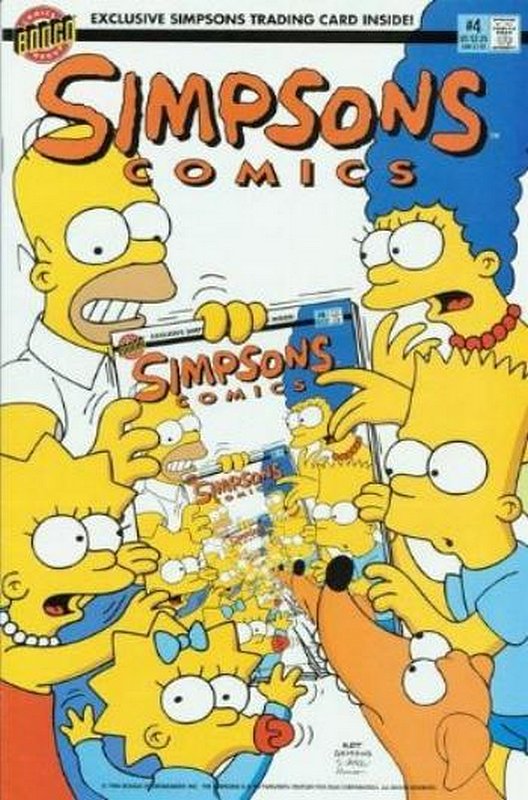 Cover of Simpsons Comics #4. One of 250,000 Vintage American Comics on sale from Krypton!