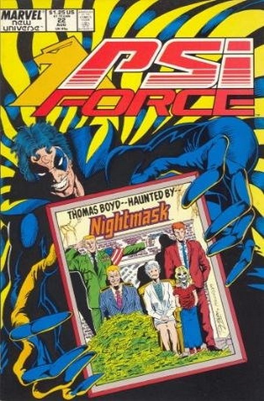 Cover of PSI Force (Vol 1) #22. One of 250,000 Vintage American Comics on sale from Krypton!