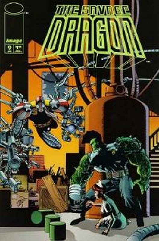 Cover of Savage Dragon #9. One of 250,000 Vintage American Comics on sale from Krypton!
