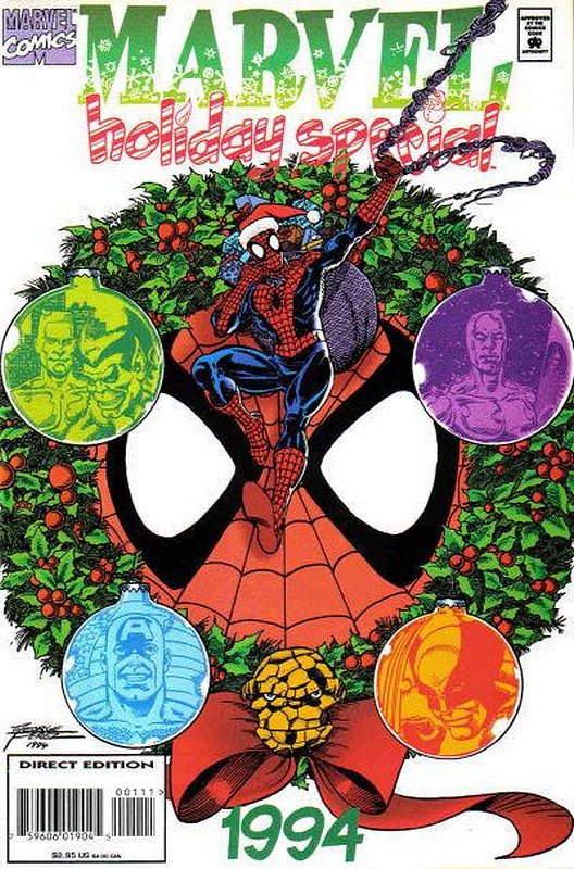 Cover of Marvel Holiday Special #1994. One of 250,000 Vintage American Comics on sale from Krypton!