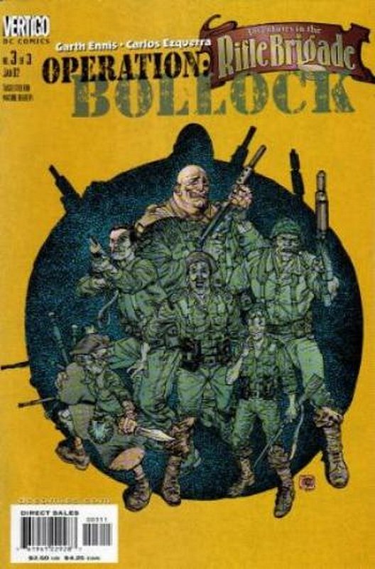 Cover of Adventures in the Rifle Brigade: Operation Bollock #3. One of 250,000 Vintage American Comics on sale from Krypton!