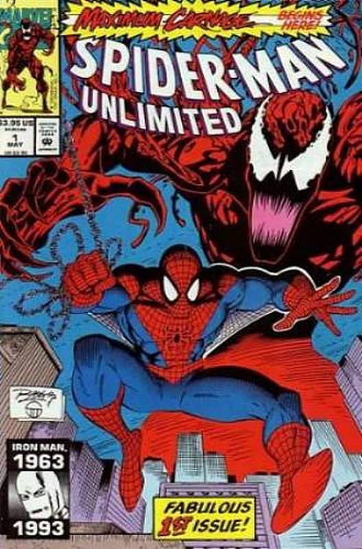 1st appearance Shriek<br> Cover of Spider-Man Unlimited (Vol 1) #1. One of 250,000 Vintage American Comics on sale from Krypton!