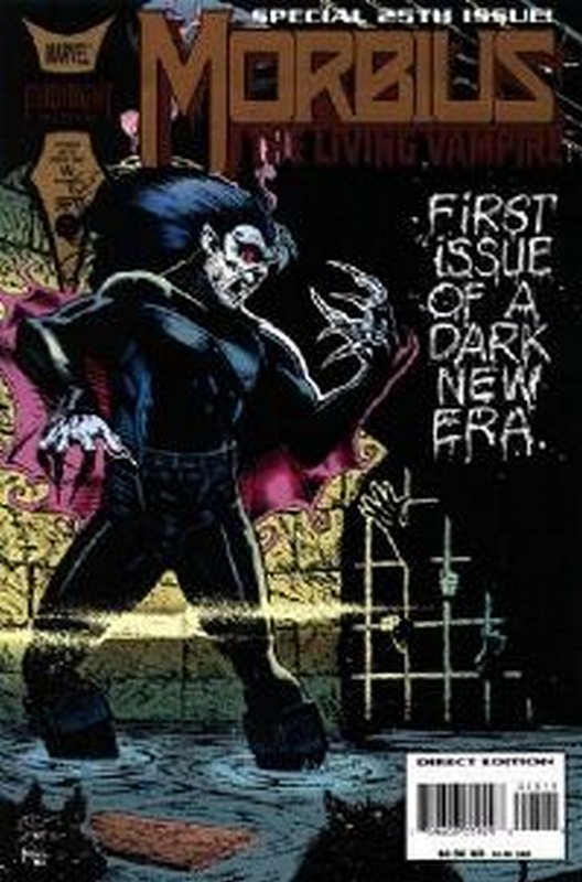 Cover of Morbius: Living Vampire (Vol 1) #25. One of 250,000 Vintage American Comics on sale from Krypton!