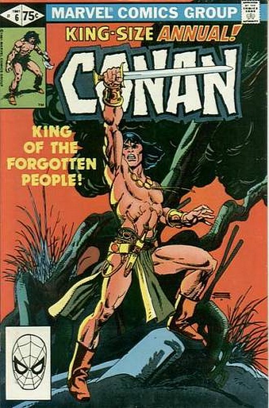 Cover of Conan the Barbarian Annual #6. One of 250,000 Vintage American Comics on sale from Krypton!