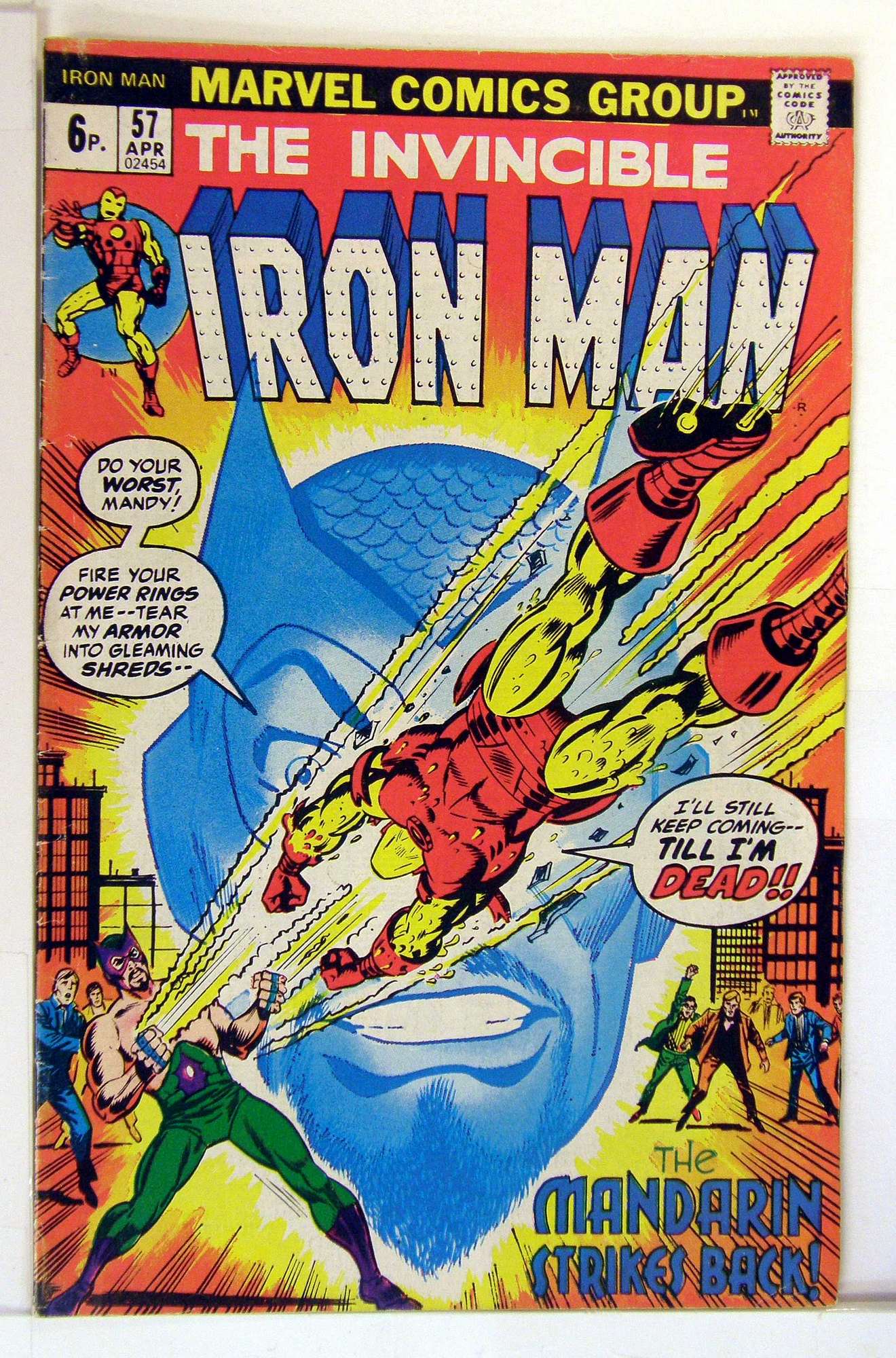 Cover of Iron Man (Vol 1) #57. One of 250,000 Vintage American Comics on sale from Krypton!
