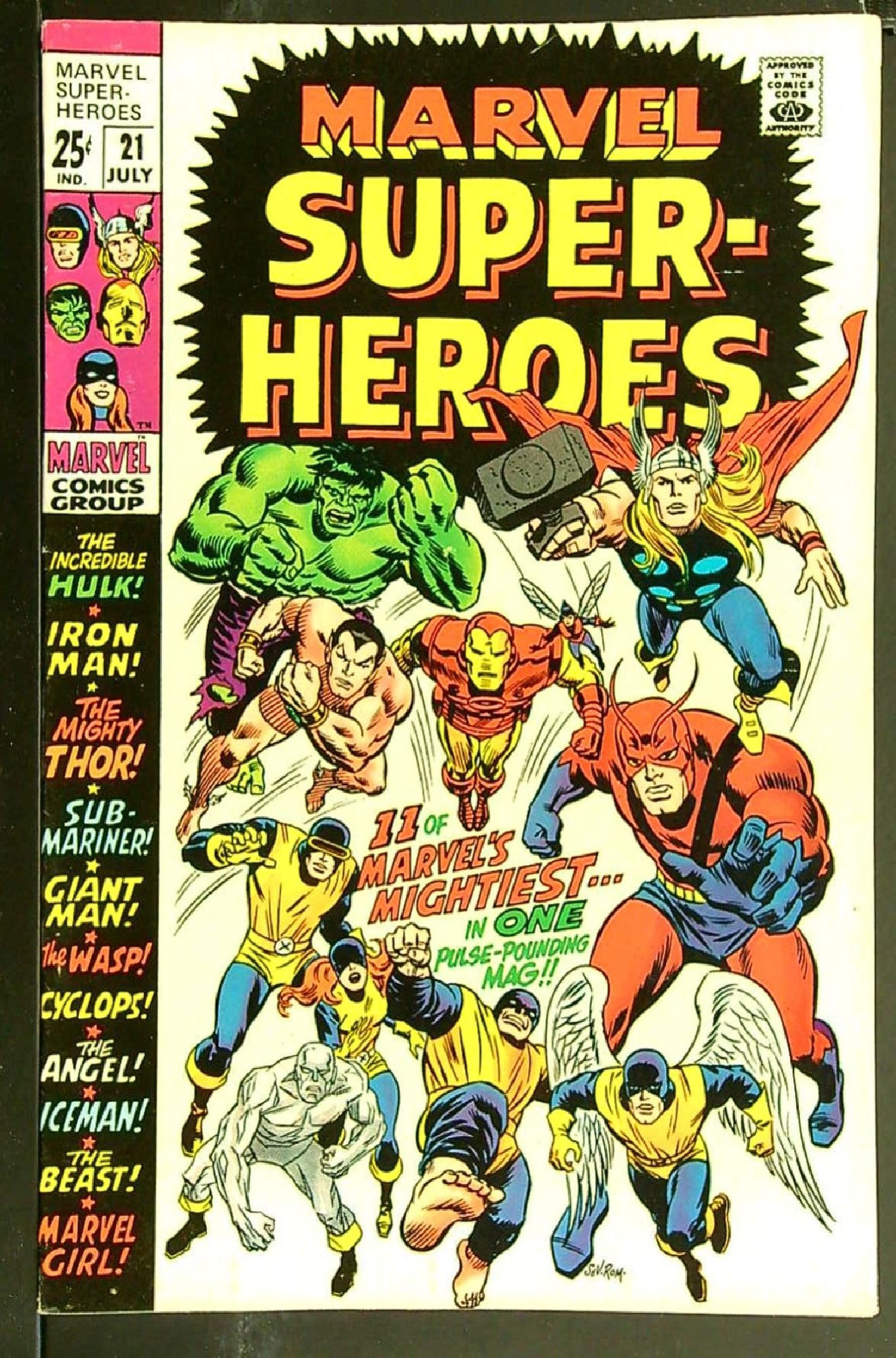 Cover of Marvel Super-Heroes (Vol 1) #21. One of 250,000 Vintage American Comics on sale from Krypton!
