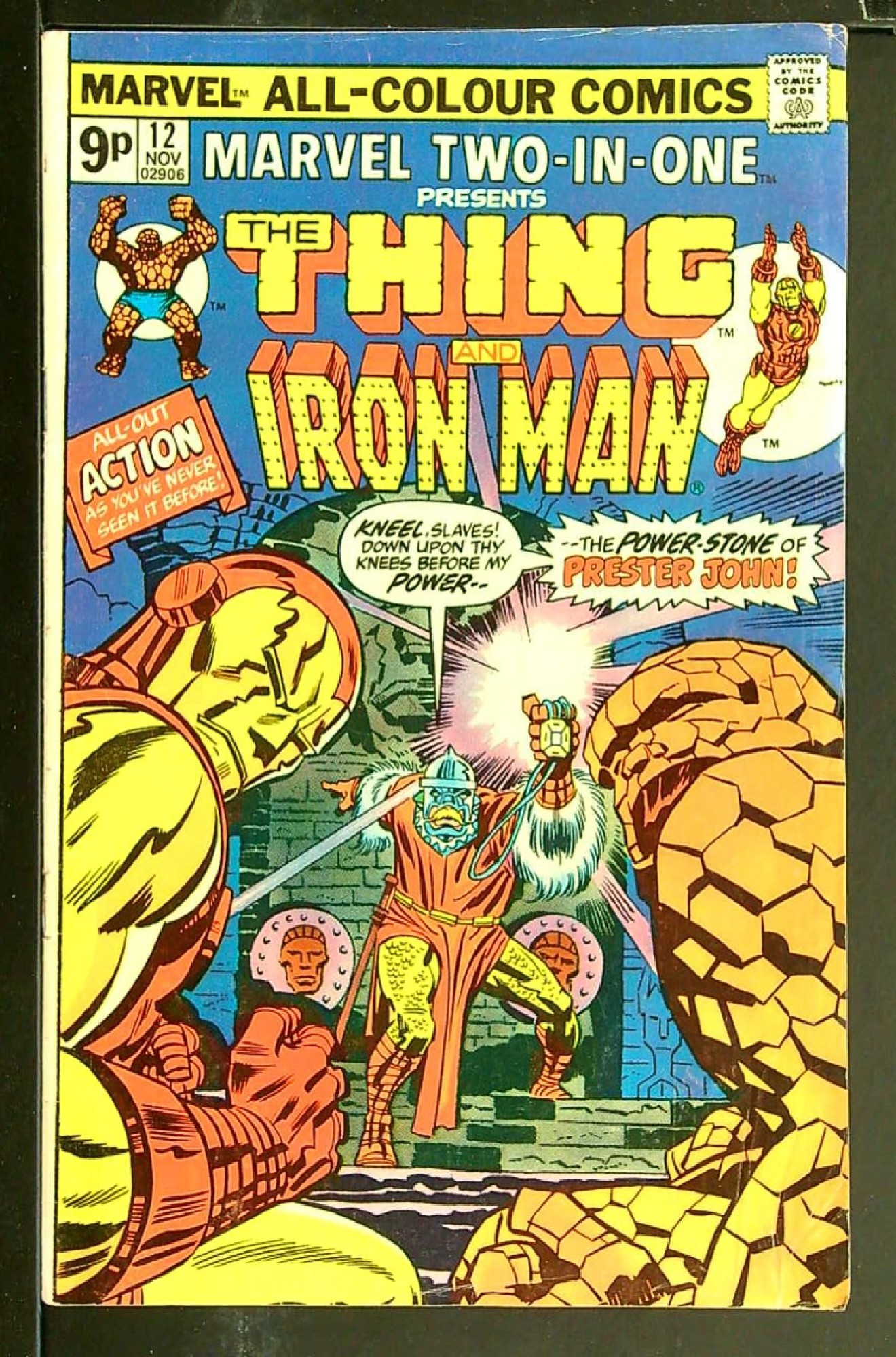 ACTUAL SCAN OF COMIC!<br> Cover of Marvel Two-in-one (Vol 1) #12. One of 250,000 Vintage American Comics on sale from Krypton!