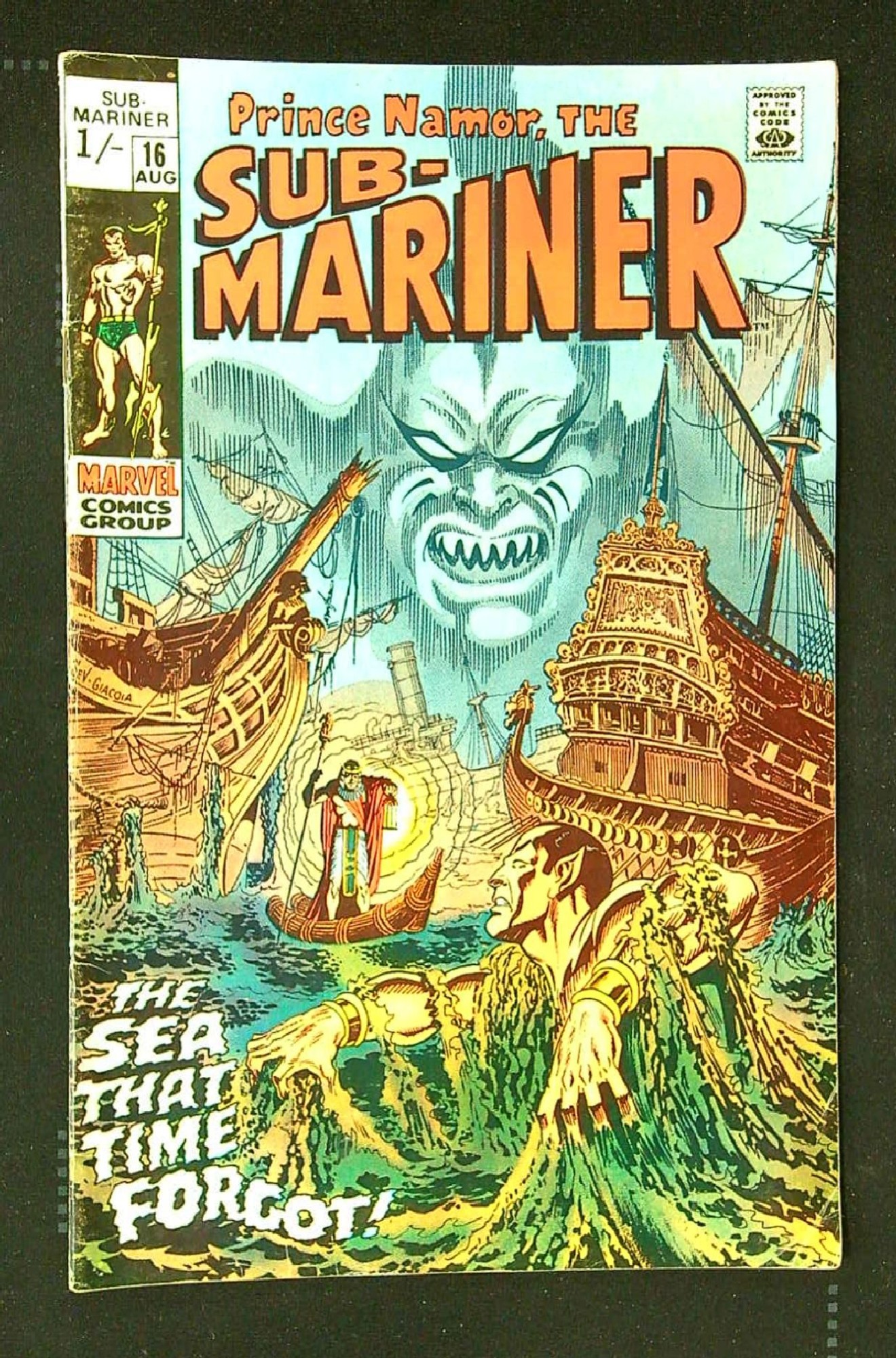 Cover of Sub-Mariner (Vol 1) #16. One of 250,000 Vintage American Comics on sale from Krypton!