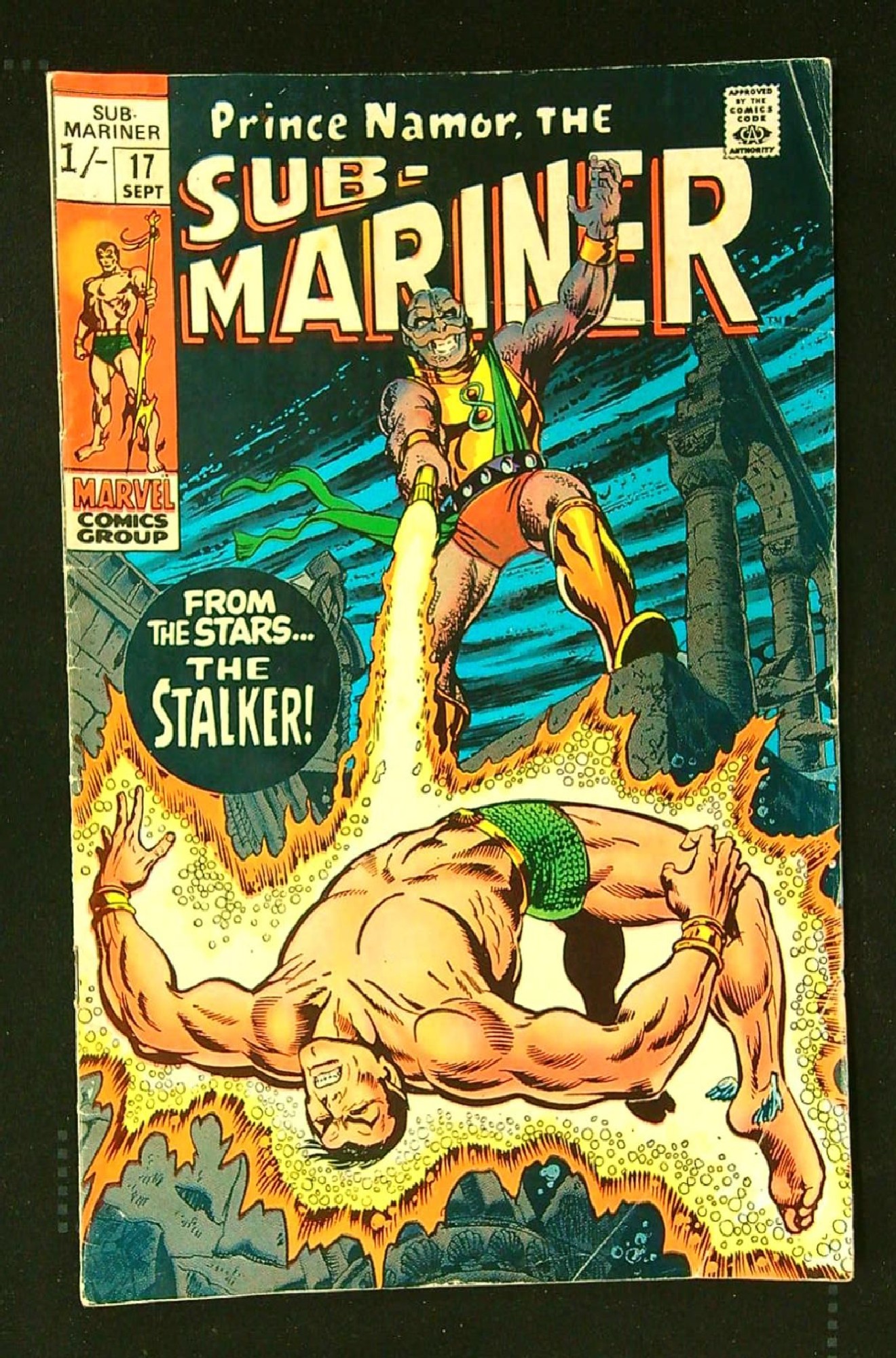 Cover of Sub-Mariner (Vol 1) #17. One of 250,000 Vintage American Comics on sale from Krypton!