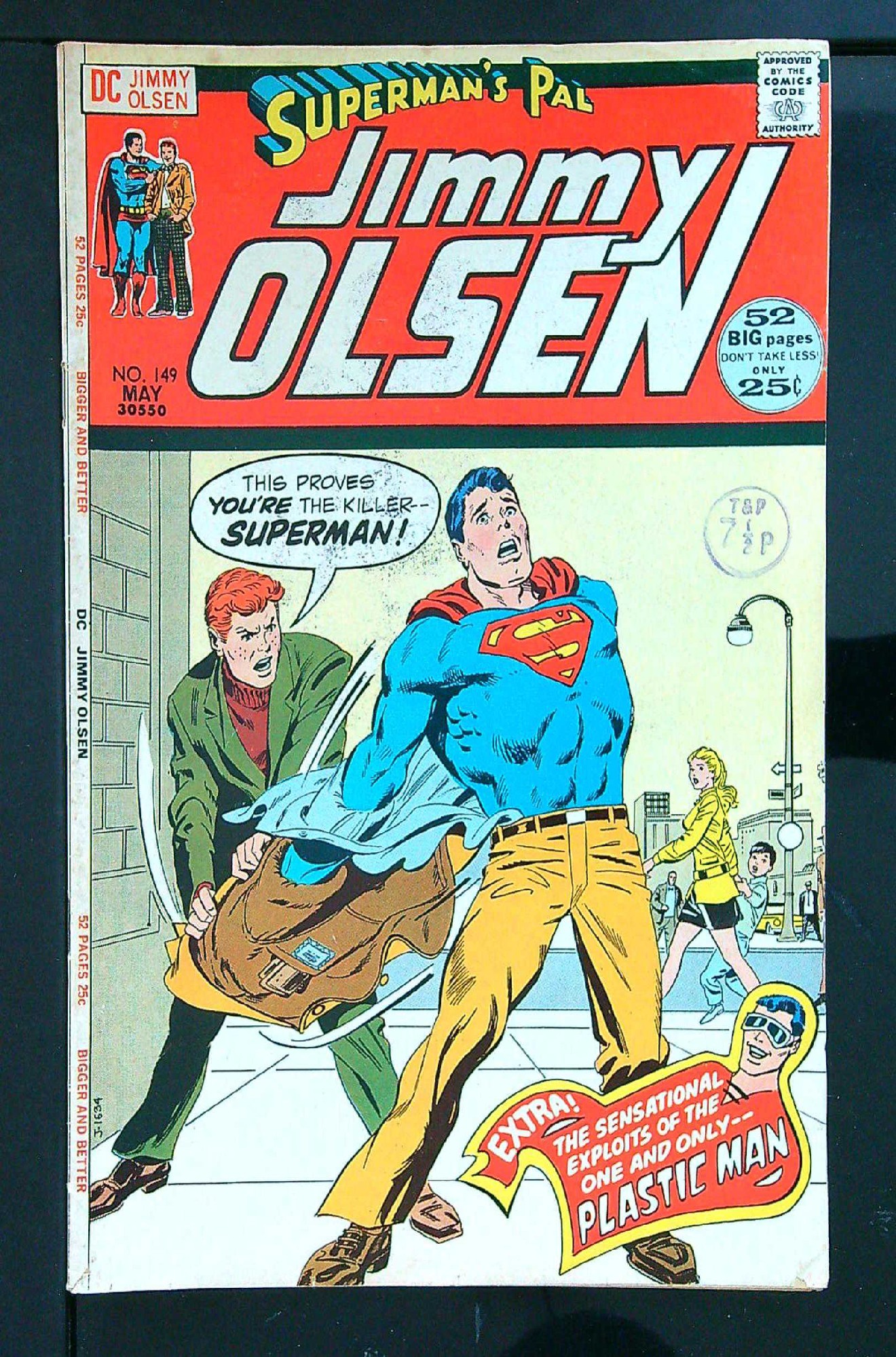 Cover of Jimmy Olsen (Vol 1) Supermans Pal #149. One of 250,000 Vintage American Comics on sale from Krypton!