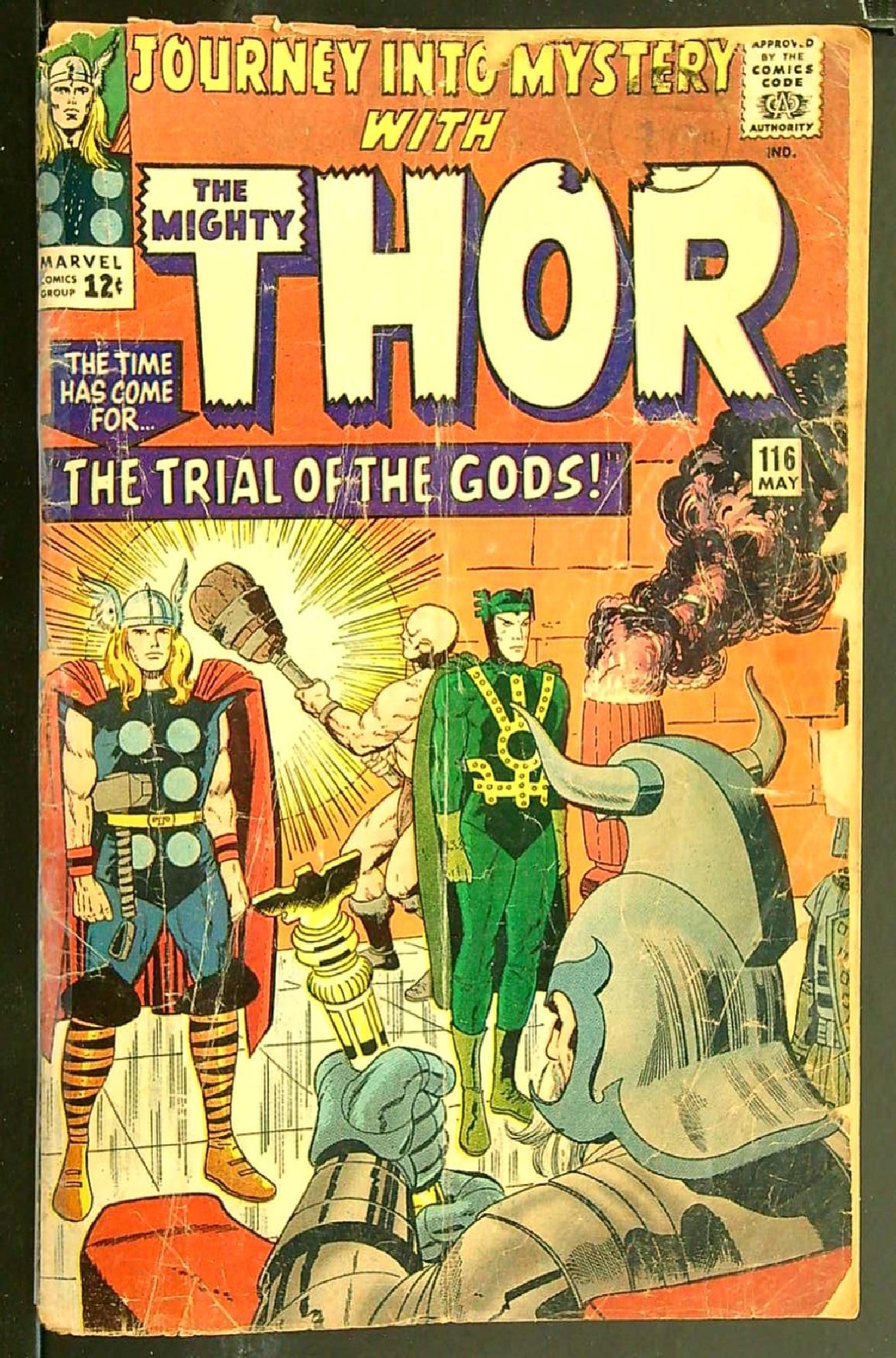 ACTUAL SCAN OF COMIC!<br>Taped Spine - See Scan Cover of Journey Into Mystery (Vol 1) #116. One of 250,000 Vintage American Comics on sale from Krypton!