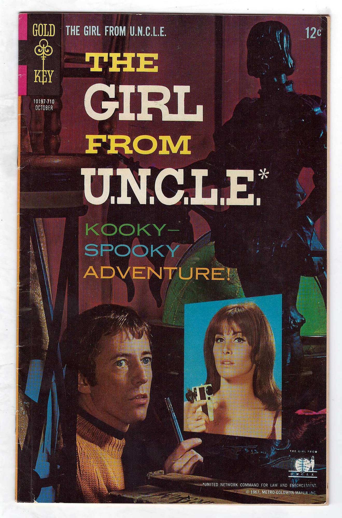 Cover of Girl From U.N.C.L.E. #5. One of 250,000 Vintage American Comics on sale from Krypton!