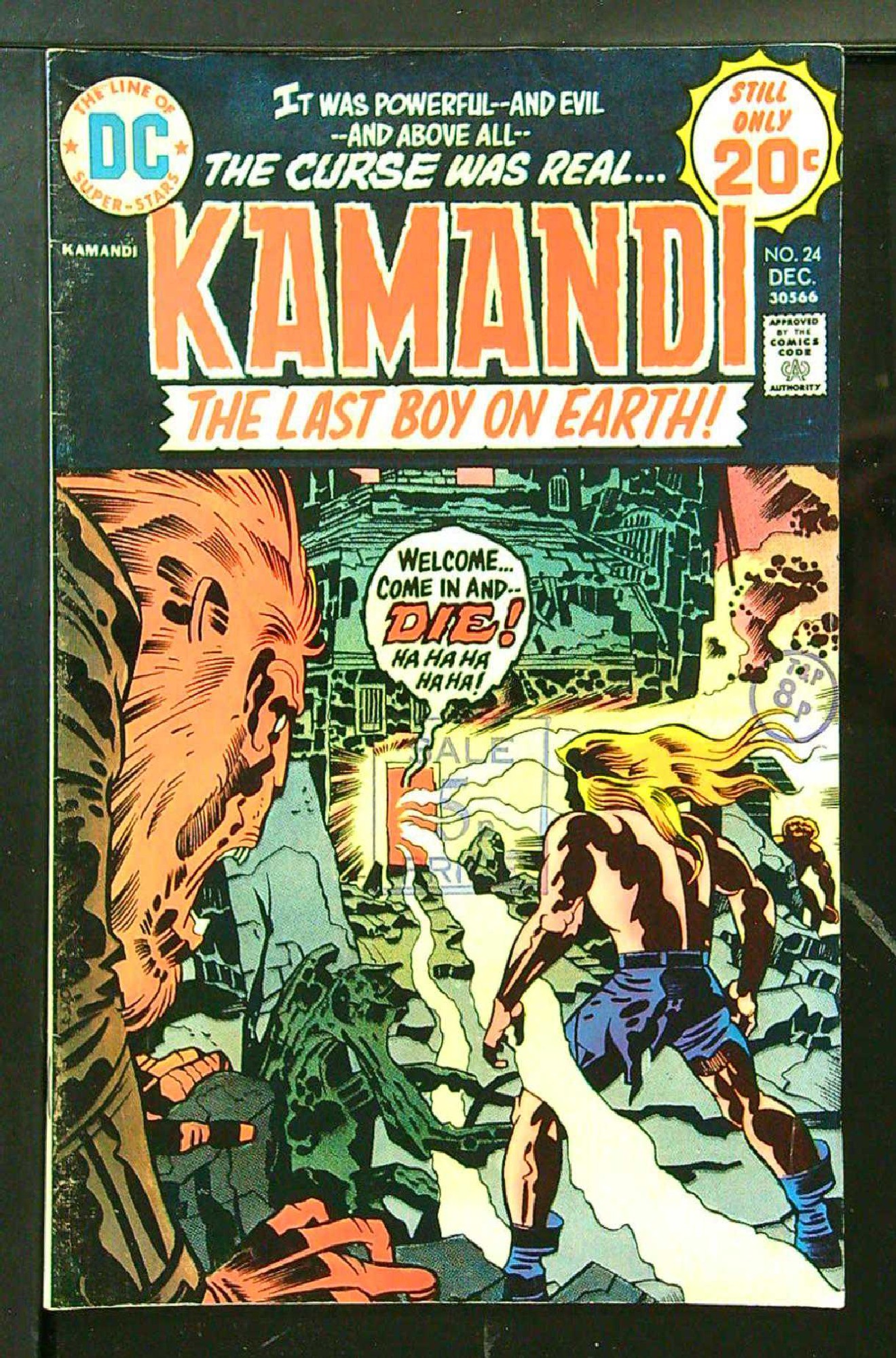 Cover of Kamandi (Vol 1) The Last Boy on Earth #24. One of 250,000 Vintage American Comics on sale from Krypton!