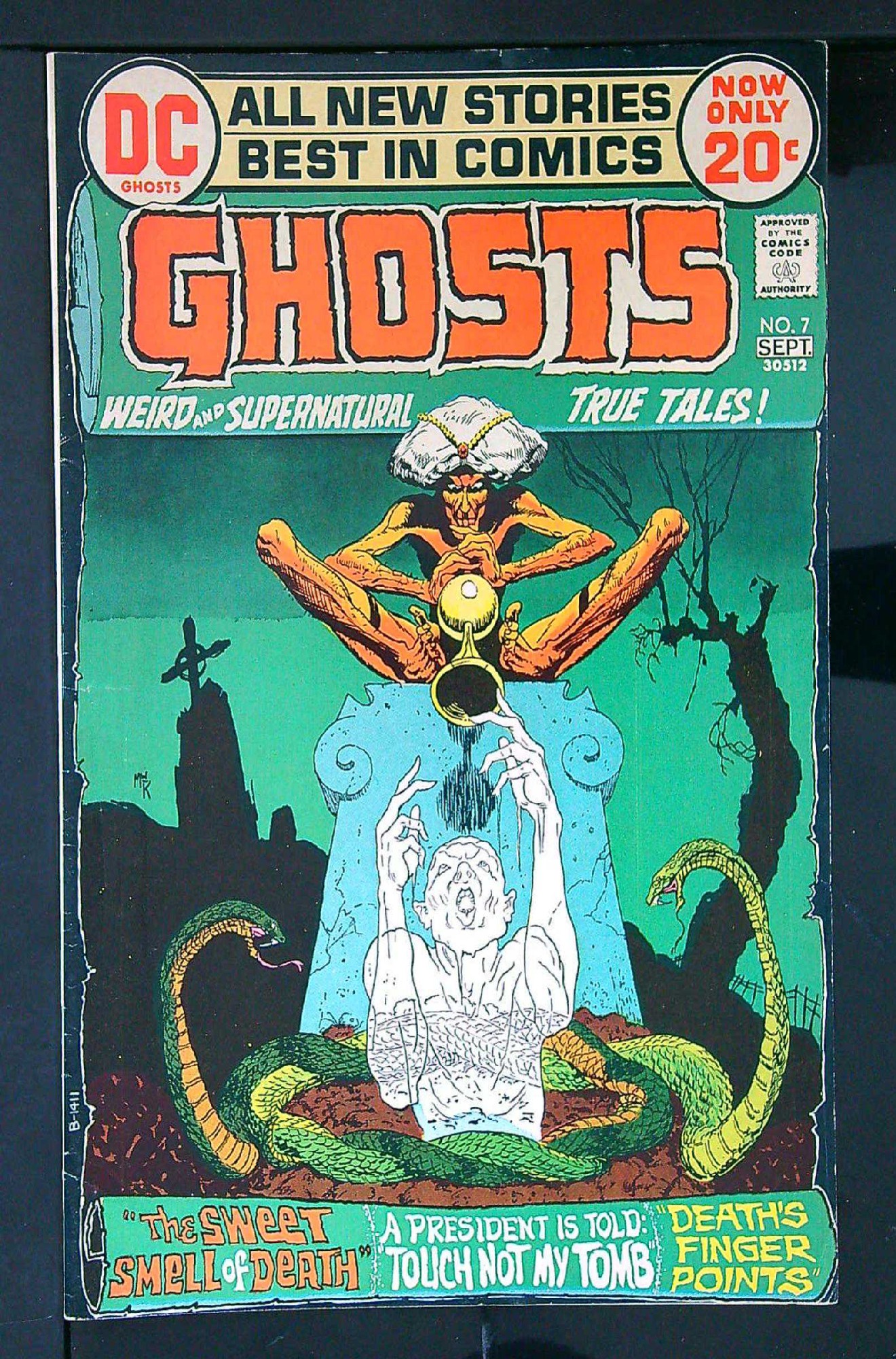 ACTUAL SCAN OF COMIC!<br> Cover of Ghosts (Vol 1) #7. One of 250,000 Vintage American Comics on sale from Krypton!